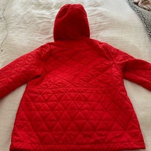 Ll bean pull over half zip jacket, hardly worn